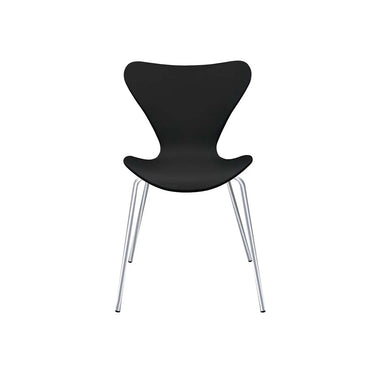Silla Corazón PP  Negra Pata Cromada
