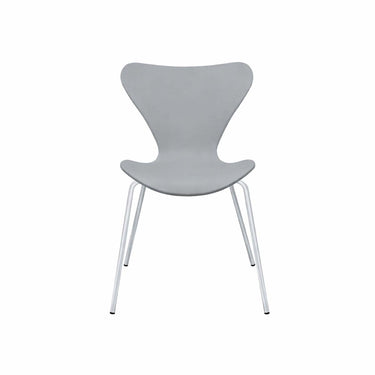 Silla Corazón PP  Gris Pata Cromada