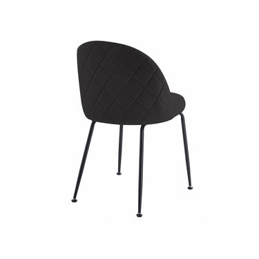 Silla Luxury Felpa Negra Pata Negra