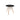 Mesa Eames MDF Negra D80 cm