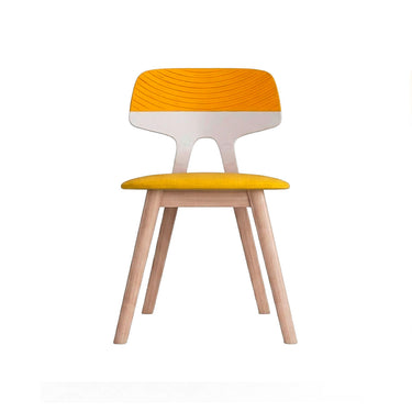 Silla Elia Mostaza 4 Patas Madera