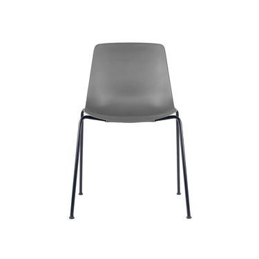 Silla Visita Joga Gris Base Negra
