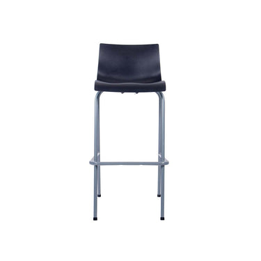 Taburete Cob Negro Base Gris 76 cm