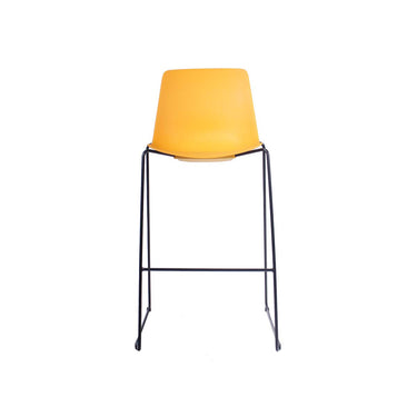 Taburete Joga Naranjo Base Negra 67 cm