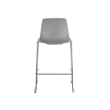 Taburete Joga Gris Base Cromada 67 cm