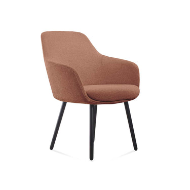 Sillón  Vito Terracota Base 4 Patas Negra