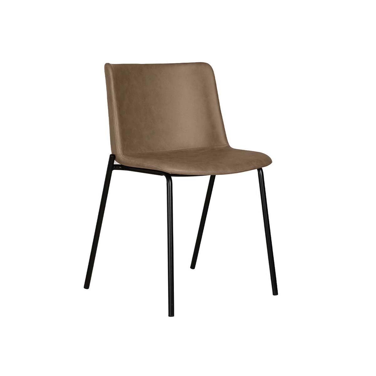 Silla Count Basic Tapizada Soft Café