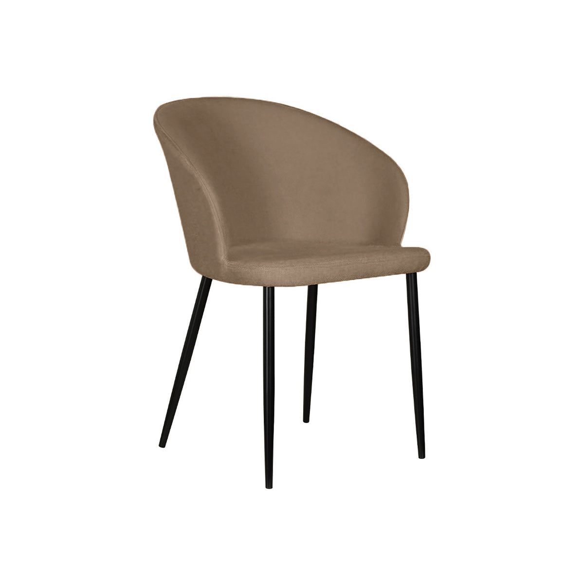 Silla Plus Tapizada Soft Café Caqui