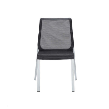 Silla Pegus Negra 2D Pata Alumino