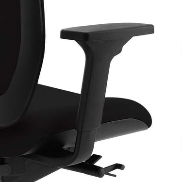 Silla Oficina Wimax Negra con Cabecero Base Nylon