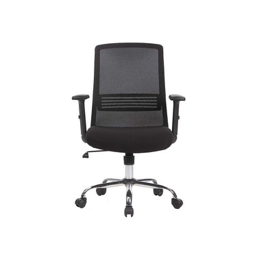 Silla Oficina West Negro Base Cromada