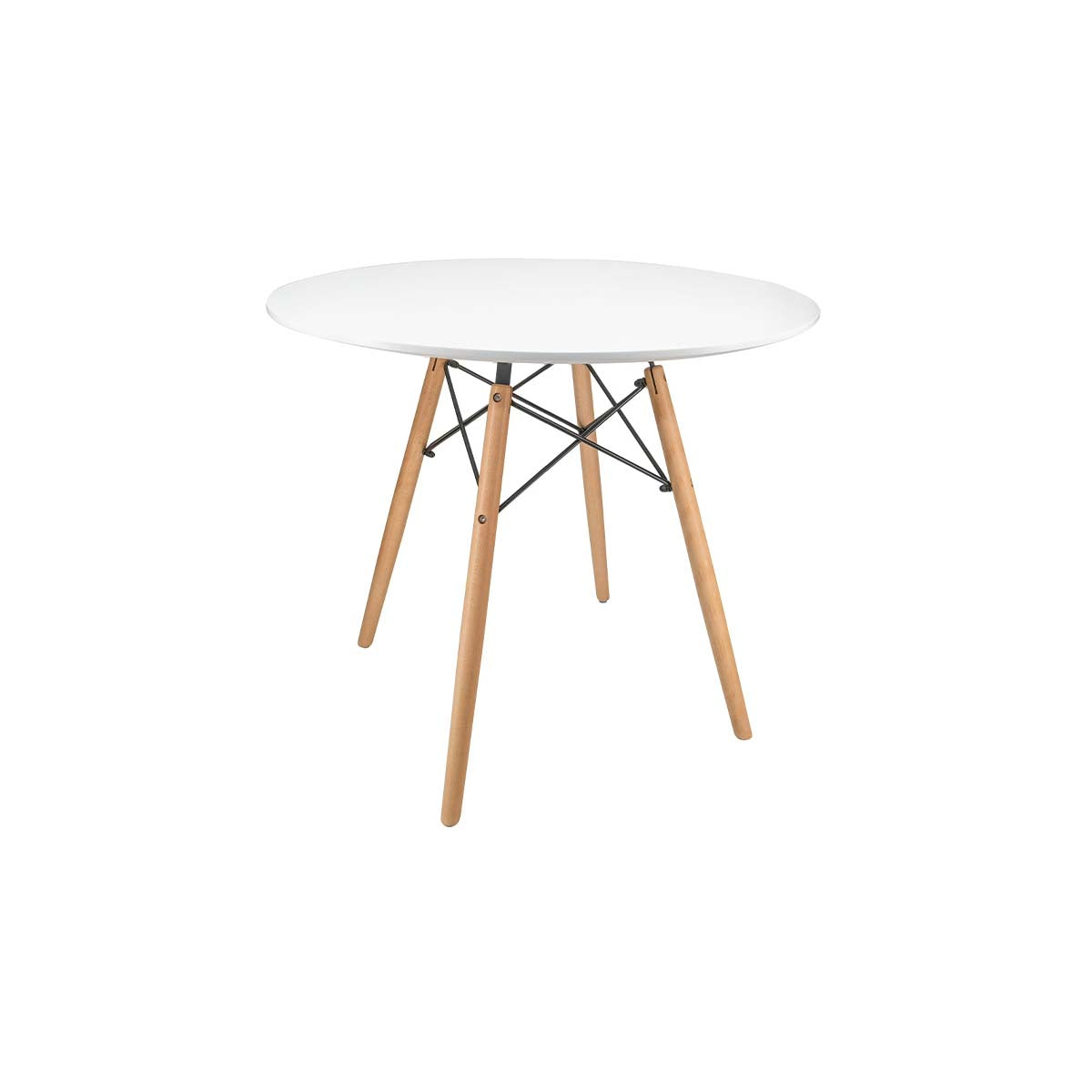 Mesa Eames MDF Redonda 100 cm - Blanco