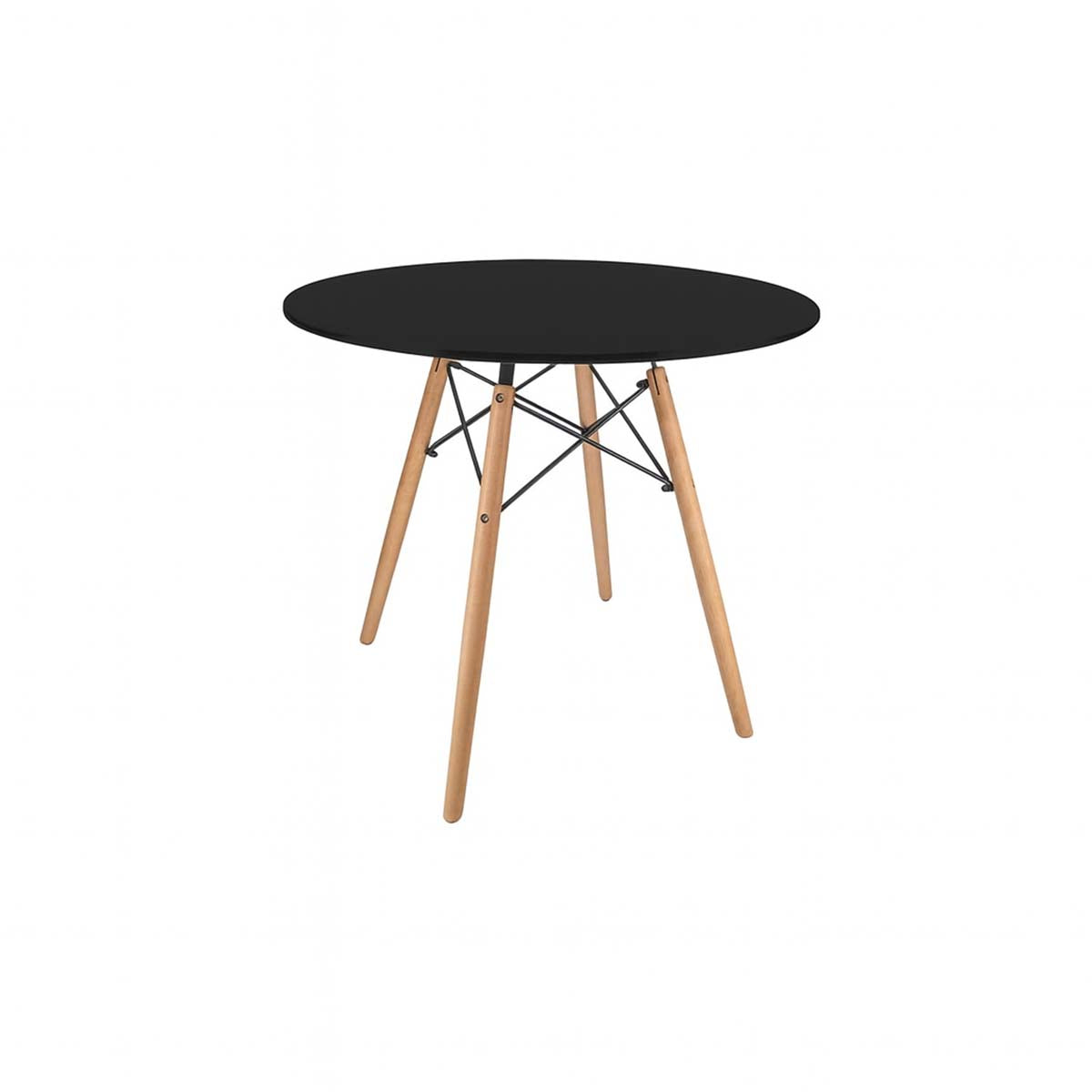 Mesa Eames Redonda 100 cm Negra