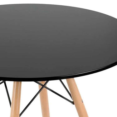 Mesa Eames Redonda 100 cm Negra