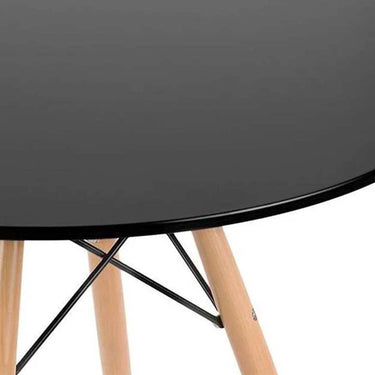 Mesa Eames MDF Redonda Negra 120 CM.