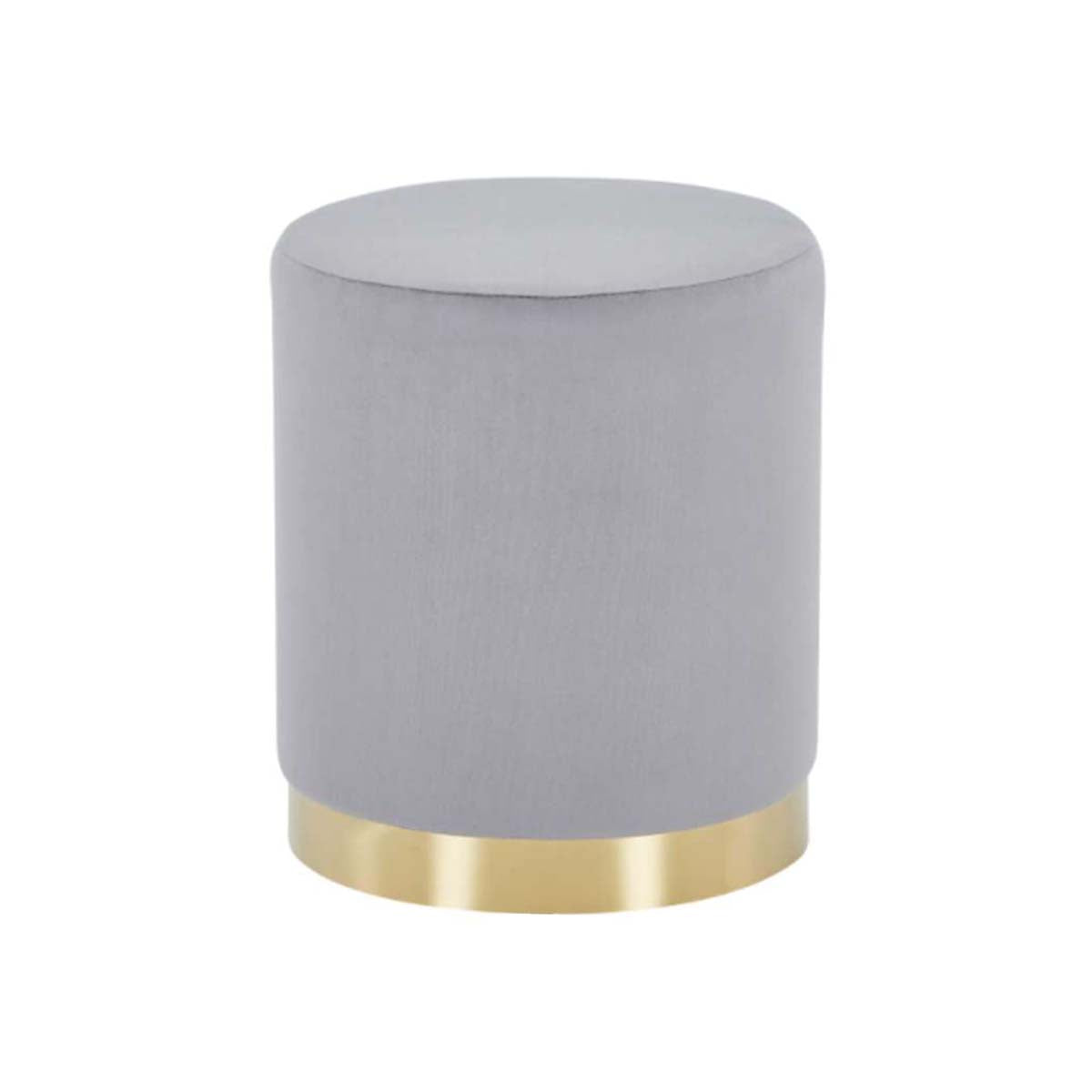 Pouf Felpa Gris