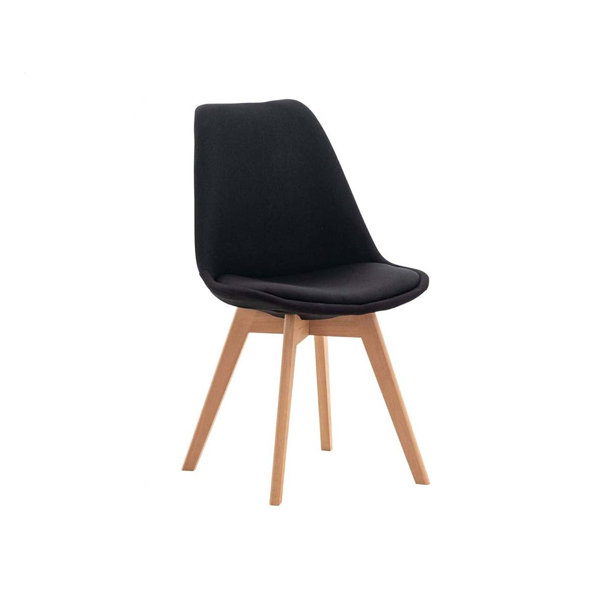 Silla Tulip Lino Negra