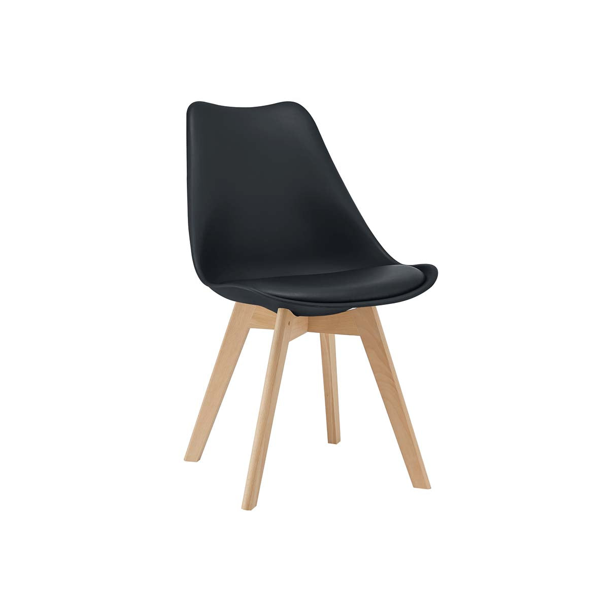 Silla Tulip PU Negra