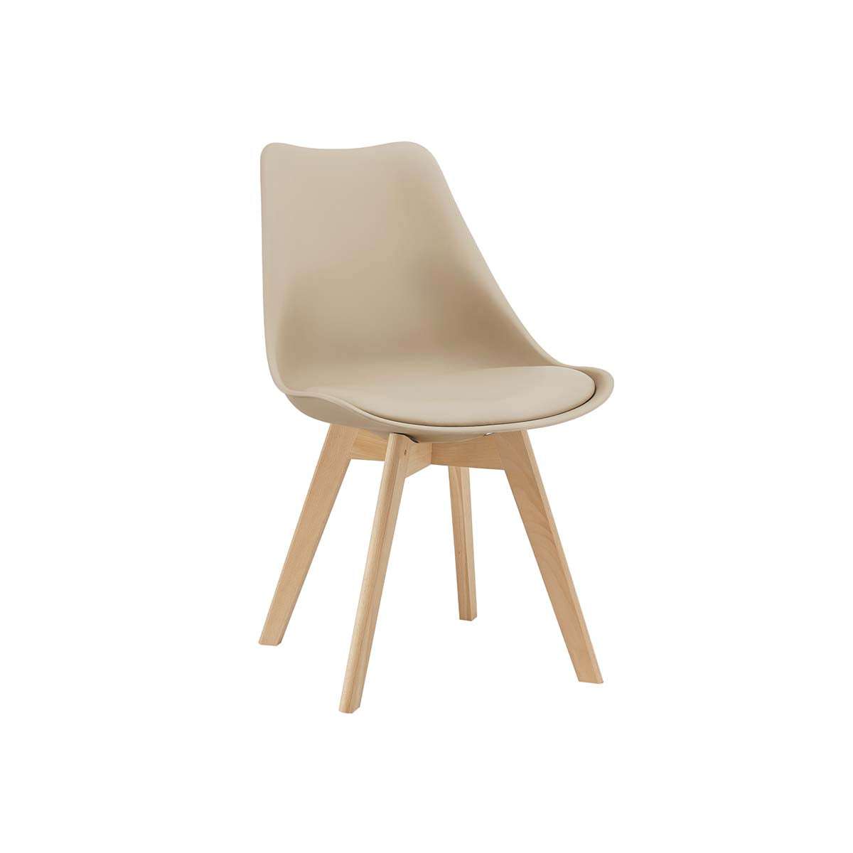 Silla Tulip PU Beige