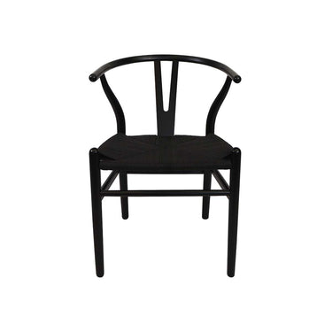 Silla Wishbone Madera Negro
