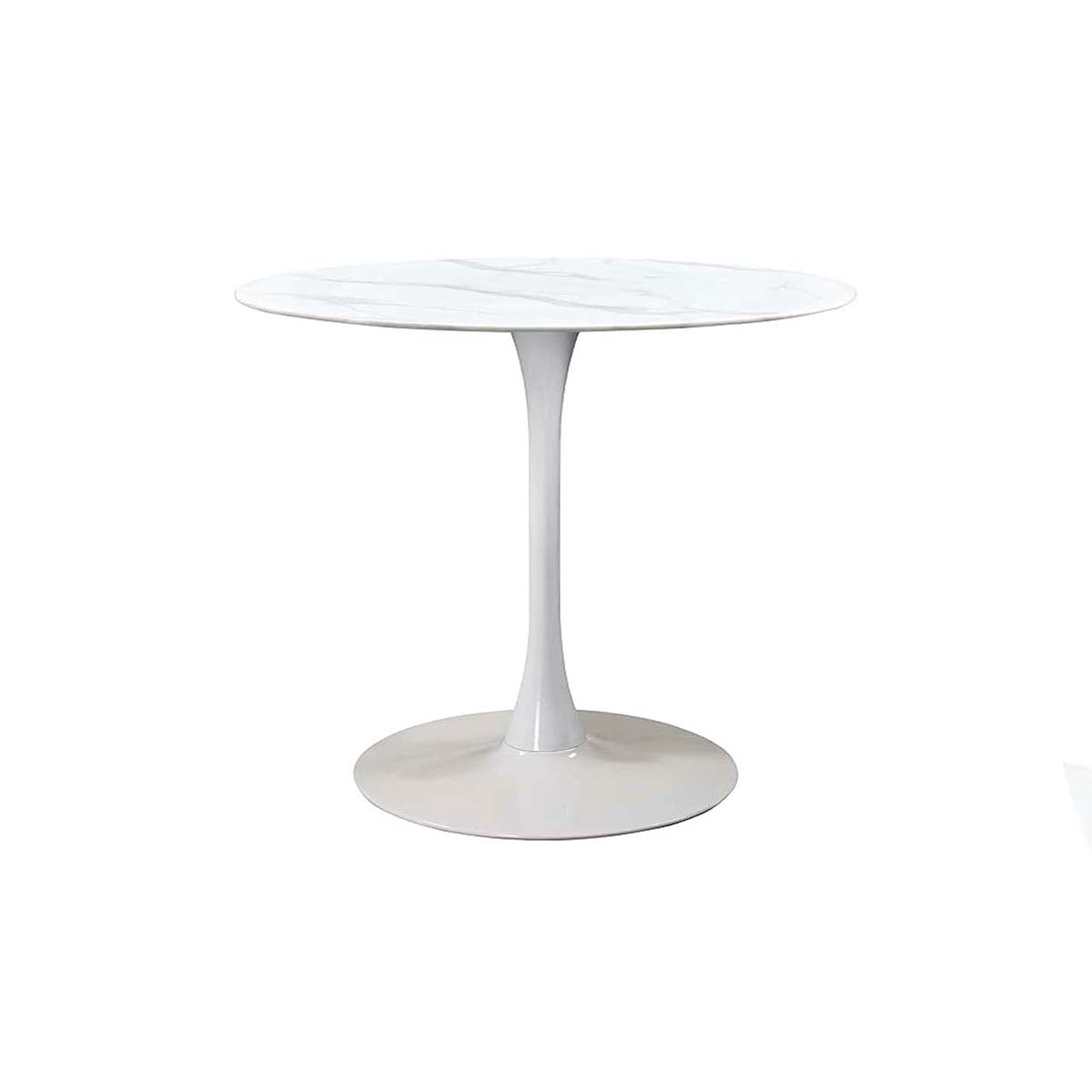 Mesa Tulip MDF Diseño Quarzo Blanco 80 cm