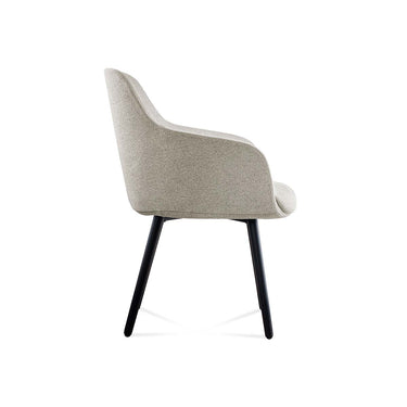 Sillón Vito Beige Base 4 Patas Negras
